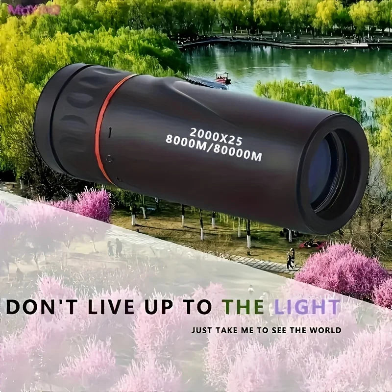 2025 2000X25 HD Monocular Telescope, Compact Portable for Travel,
